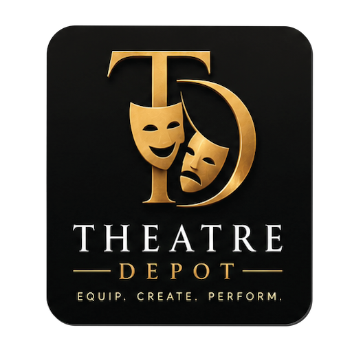 The Theatre Depot black & Gold logo